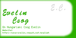 evelin csog business card